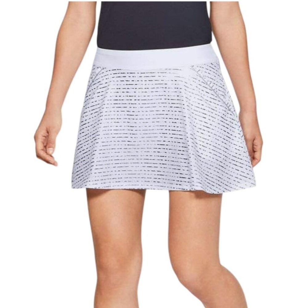 Under Armour Links Printed Golf Skort Gray Silver Pockets Tennis (Size XL)